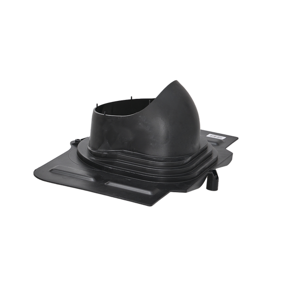 Готовый комплект, изолированный на все виды кровли высотой профиля до 70мм d 110/160 мм, цвет черный RAL 9005, серия Twister