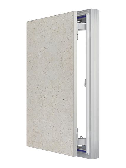 Люк ревизионный D Ceramo Optimum 300х500 скрыт.монтаж петля алюминий EVECS