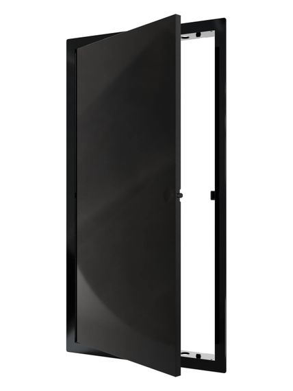 Люк ревизионный LN фланец 200х400 нажимной 223х423 пластик Black EVECS