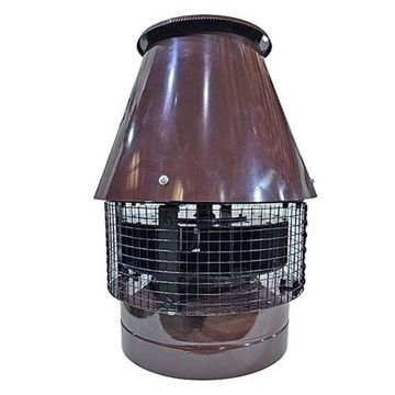Крышный жаростойкий вентилятор ВКР 200 коричневый (RAL 8017, d200мм, +120 °C)