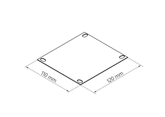 Заглушка коллектора-пленума AirDS 75 мм (серая)