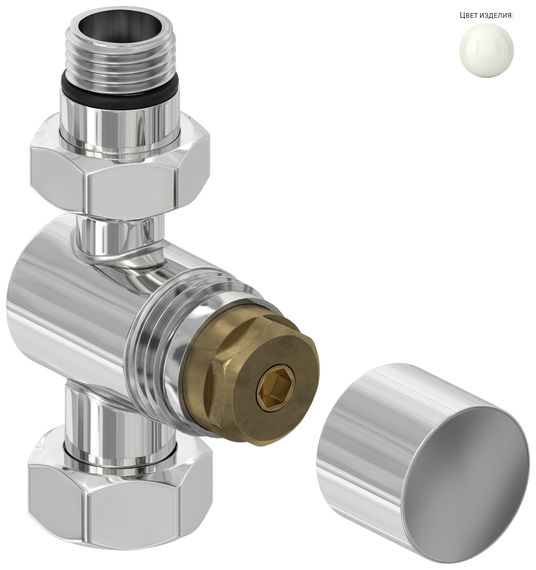 Вентиль Сунержа прямой под шестигранник (G 1/2" НР х G 3/4" НГ)