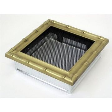 Решетка каминная Kratki Diana латунь 17x17