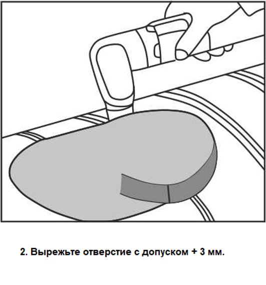Лючок FAD 180х80 мм (Red) для прямоугольных воздуховодов, ревизионный накладной