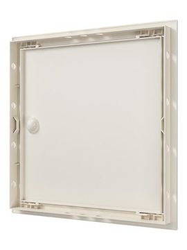 Люк ревизионный ЛР фланец 296х296 ручка 318х318 пластик Ivory EVECS