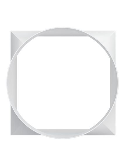 Переходник СПКП D125 126х126 пластик ERA