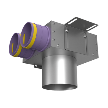 Provent VPS 125/75×2 пленум потолочный круглый на 2 выхода