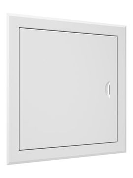 Люк ревизионный ЛТМп фланец 300х300 ручка магнит 360х360 окраш.сталь EVECS