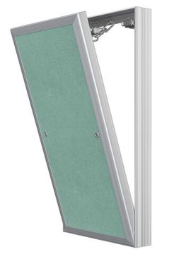 Люк ревизионный D Ceramo Base 200х400 скрытый монтаж съемный алюминий EVECS