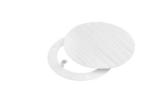 Решетка на магнитах круглая RDKV-100 Волна, белая