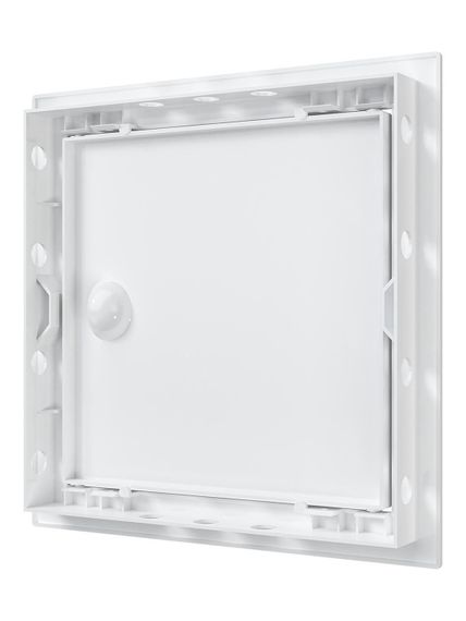 Люк ревизионный ЛР фланец 196х196 ручка 218х218 пластик EVECS