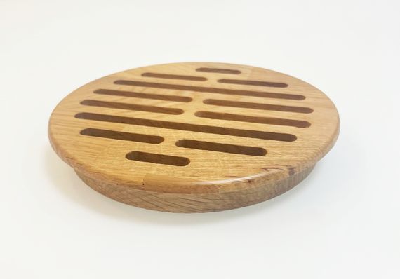 Деревянная врезная решетка Visioner d 150мм. (посадка 135мм. из дуба)