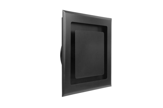 Диффузор приточно-вытяжной на магнитах регулируемый НДК-100 декоративный металлический черный матовый