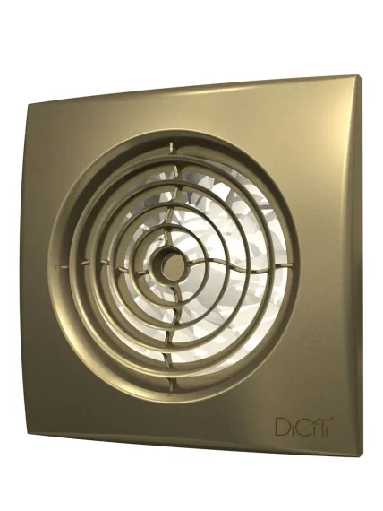 Вентилятор накладной ERA DiCiTi AURA 5C champagne d125 с обратным клапаном