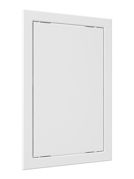 Люк ревизионный Л фланец 196х296 нажимной 218х318 пластик EVECS