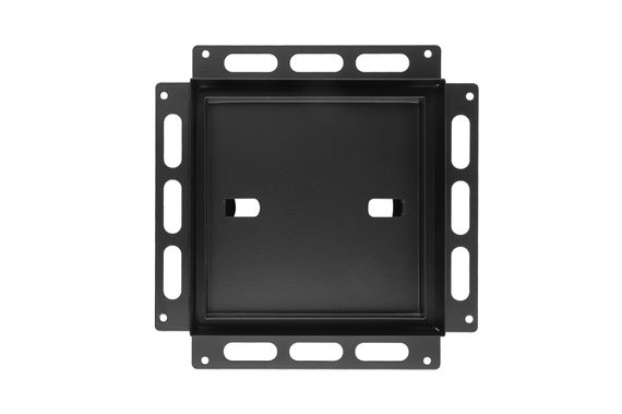 Решетка теневая под плитку РПП 160х160мм для вентилятора d120мм черная металлическая