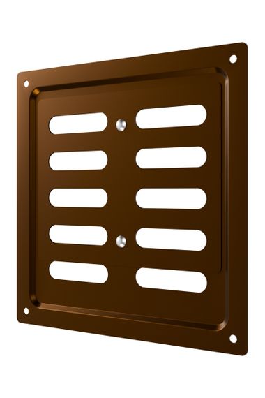 Решетка вентиляционная MER регулируемая 150x154 окраш.сталь Metallic brown ERA
