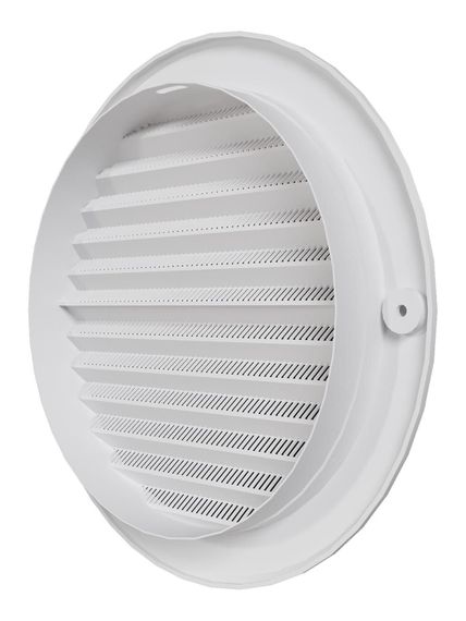 Решетка вентиляционная РКС фланец D150 сетка D186 пластик ERA