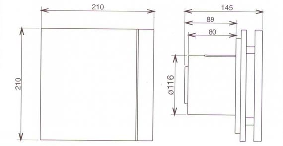 Вентилятор Soler & Palau Silent Design 200 CRZ 4C Gold (таймер)