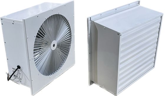 Осевой вентилятор Ванвент ВО-2,0 ИР с инерционной решёткой