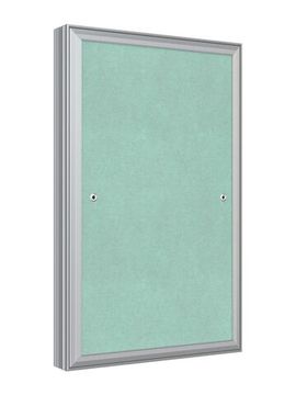 Люк ревизионный D Ceramo Base 250х400 скрытый монтаж съемный алюминий EVECS