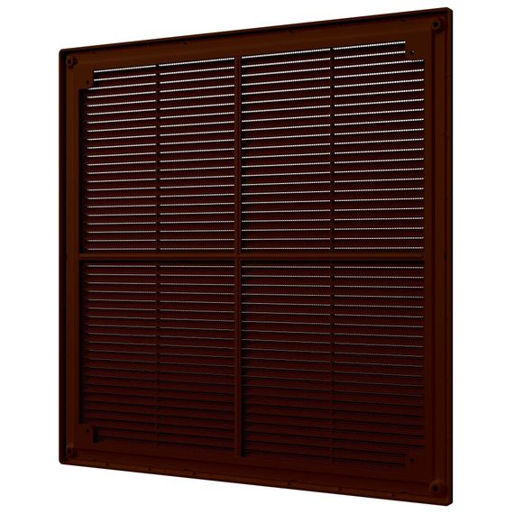 Решетка вентиляционная Р сетка разъемная 400х400 пластик Brown ERA
