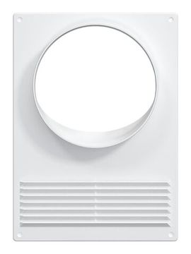 Площадка торцевая ПТПР фланец D130 решетка 180х250 пластик ERA