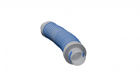 Flexag GL 75/600 гибкий шумоглушитель, D75, длина 600 мм