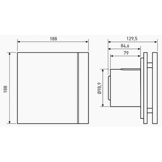 Вентилятор Soler & Palau Silent Design 100 CZ 12V + CT 12/14 (с понижающим трансформатором)
