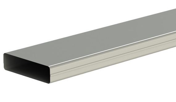 Воздуховод 250х80мм 0,5м F/F QuadroDEC QDP250x80/0.5