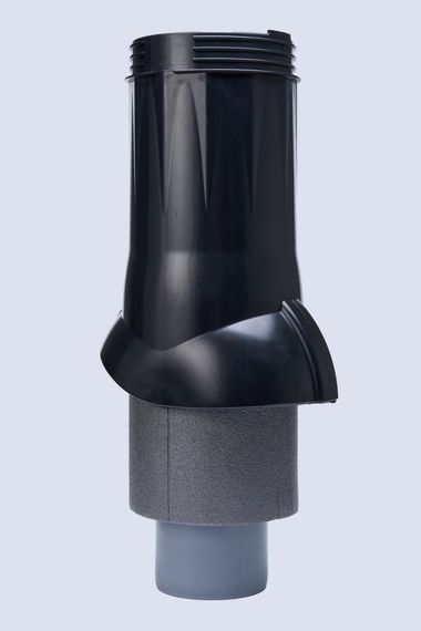 Вентиляционный выход изолированный Ø 110/160 мм черный RAL 9005, серия Static