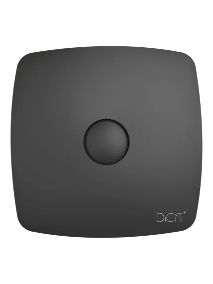 Вентилятор накладной ERA RIO 5C Matt black с обратным клапаном D 125