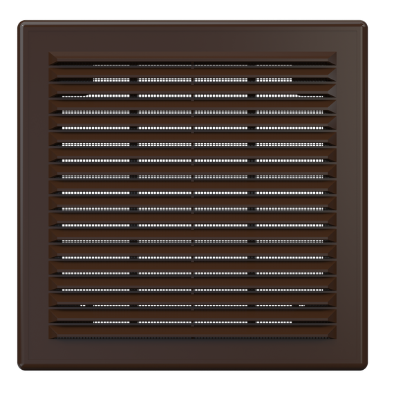 Решетка вентиляционная Р сетка разъемная 209х209 пластик Brown ERA