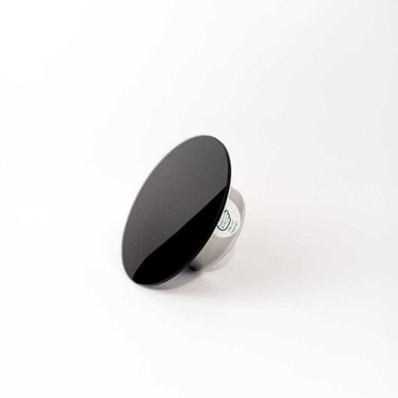 Анемостат-диффузор дизайнерский DN 150 круг черный (RAL9005) глянец