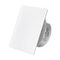 Вытяжной тонкий вентилятор SlimVent МV 100, стекло квадрат белый матовый