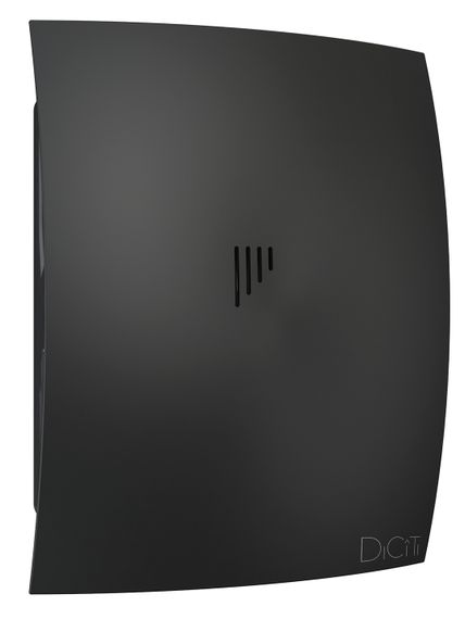 Вентилятор накладной BREEZE D125 обратный клапан Matt black DICITI