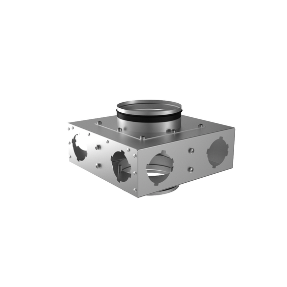 Provent KVF 160/160/75×6 коллектор металлический проходной на 6 выходов