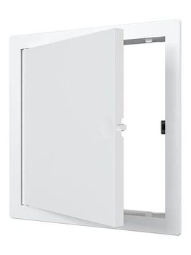 Люк ревизионный LN фланец 100х100 нажимной 120х120 пластик EVECS