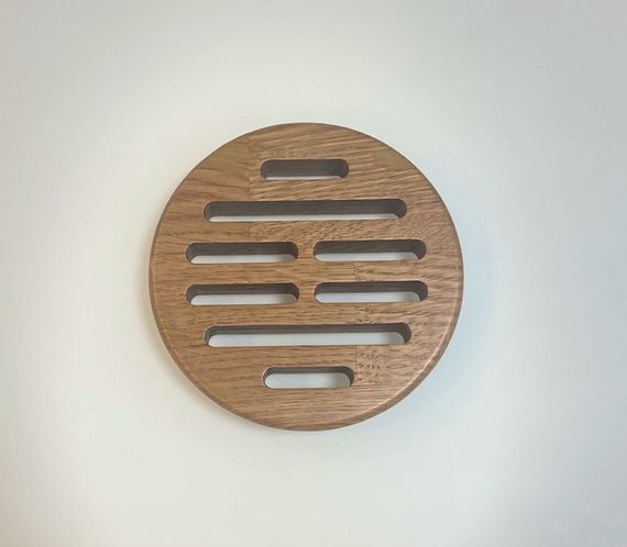 Деревянная врезная решетка Visioner d 120мм. (посадка 105мм. из дуба)