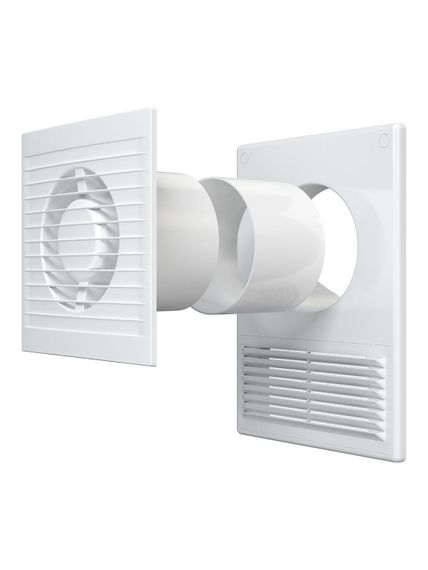 Решетка вентиляционная РУФ фланец D100/60х120 разъемная 185х254 пластик ERA