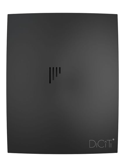 Вентилятор накладной BREEZE D100 обратный клапан Matt black DICITI