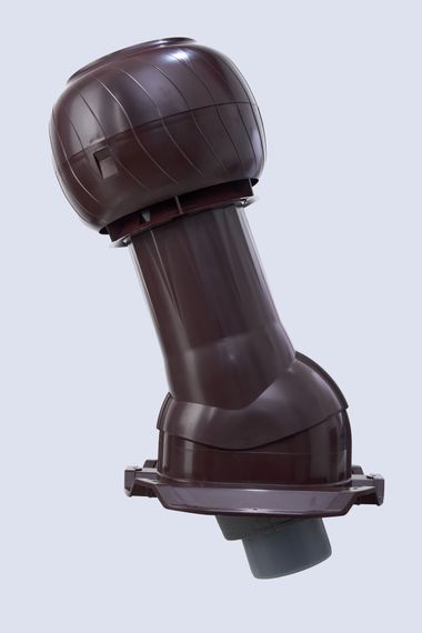 Готовый комплект, изолированный на скатные кровли из профильного листа МП-21 (С21) d 150/160 мм, цвет коричневый RAL 8017, серия Static