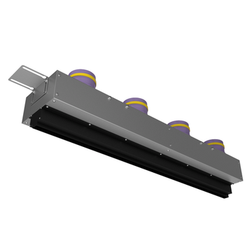 Provent VPNDG/F 1000х25/90×4 щелевой диффузор для гипсокартона с КСД на 4 прямых выхода