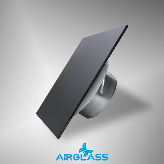 Анемостат-диффузор дизайнерский AIRG 160 RAL 9005 (Квадрат / Черный Матовый)