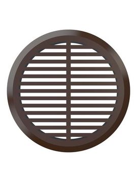 Решетка вентиляционная ДП фланец D45 переточная D50 пластик Brown 4 шт ERA
