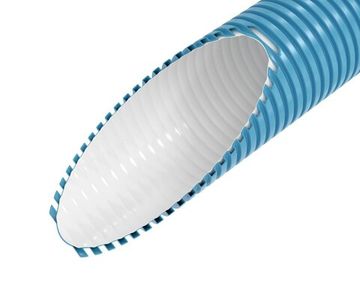 Полужесткий гофрированный воздуховод AirDS с антистатическим и антимикробным покрытием, 75 мм (бухта 50м)