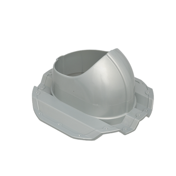 Готовый комплект, изолированный на скатные кровли из профильного листа МП-21 (С21) d 150/160 мм, цвет серебристый RAL 9022, серия Twister