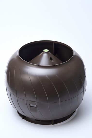 Дефлектор статический (колпак), Ø 160 мм темно коричневый RAL 8019 (RR 32), серия Static