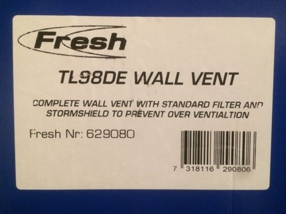 Приточный клапан Fresh TL 98DE