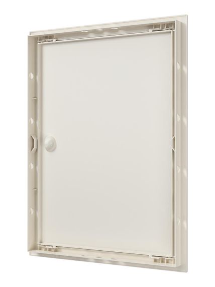 Люк ревизионный ЛР фланец 296х396 ручка 318х418 пластик Ivory EVECS